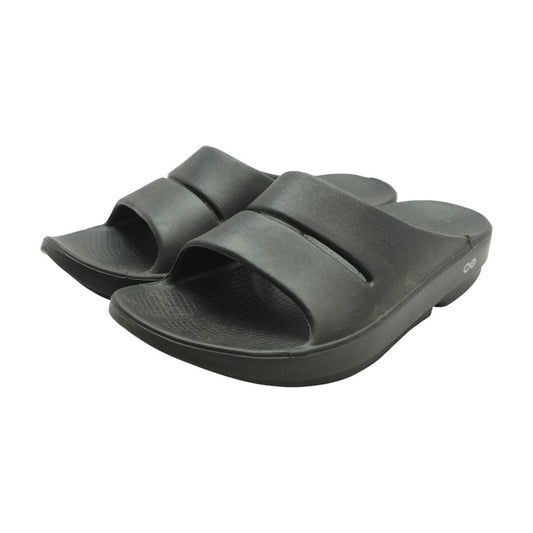 Black Casual Slide Sandals