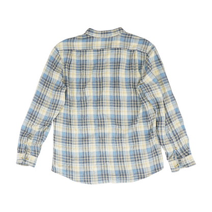 Blue Plaid Flannel Button Down