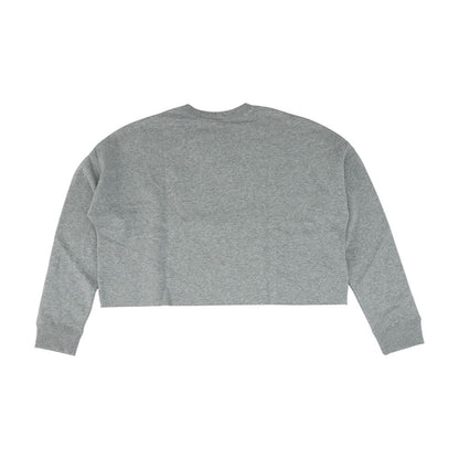 Gray Solid Sweatshirt