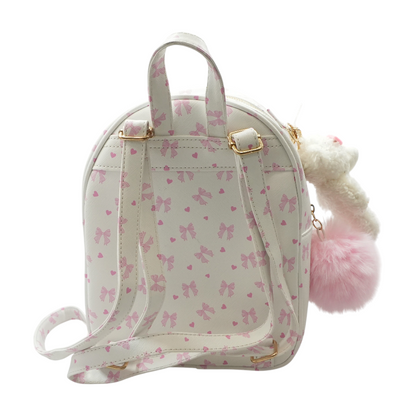 Pink Bow Mini Backpack