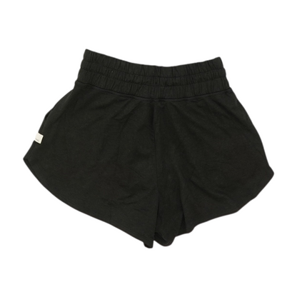 Black Solid Active Shorts