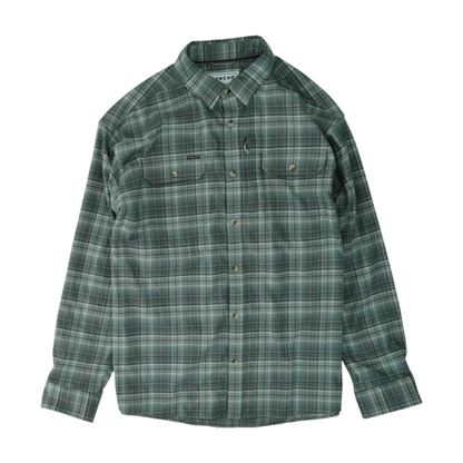 Gray Plaid Flannel Button Down