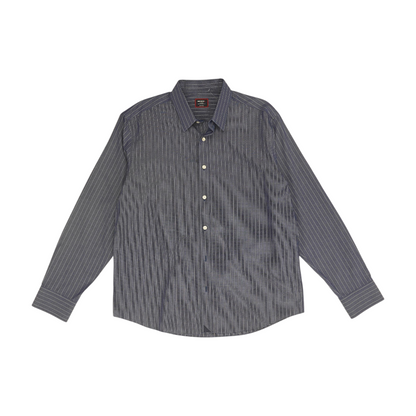 Blue Striped Long Sleeve Button Down