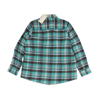 Teal Plaid Button Down