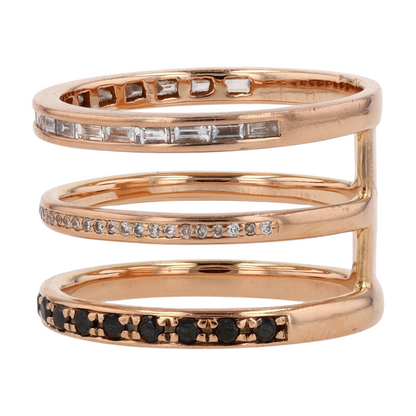1/4 ctw 18K Rose Gold Diamond Fashion Ring