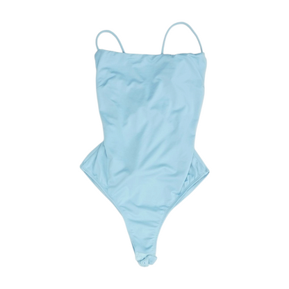 Blue Bodysuit Blouse