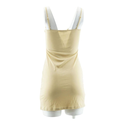 Nude Solid Mini Dress