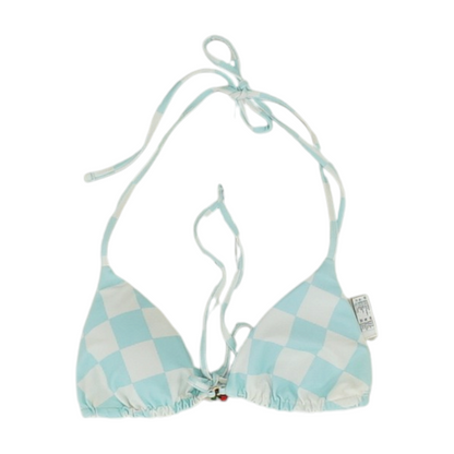 Blue Check Swim Top