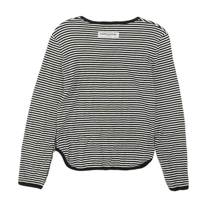 Vintage Striped Long Sleeve Blouse