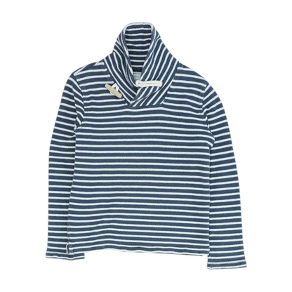 Navy Striped Sweatshirt Pullover