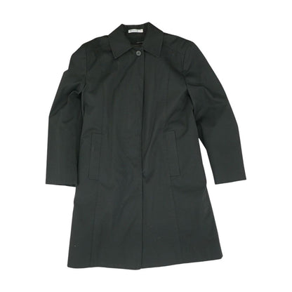 Black Solid Topcoat Coat