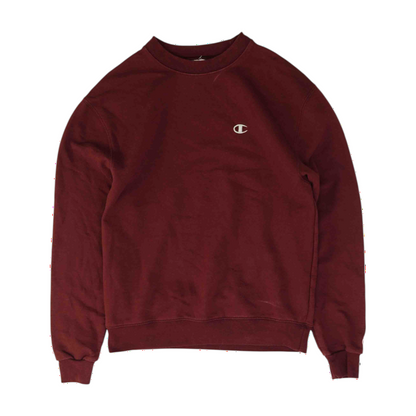Maroon Solid Sweatshirt Pullover