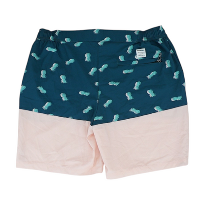 Teal Color Block Swim Bottom