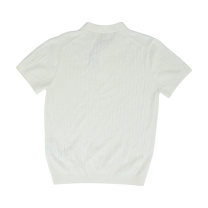Ivory Solid Short Sleeve Polo
