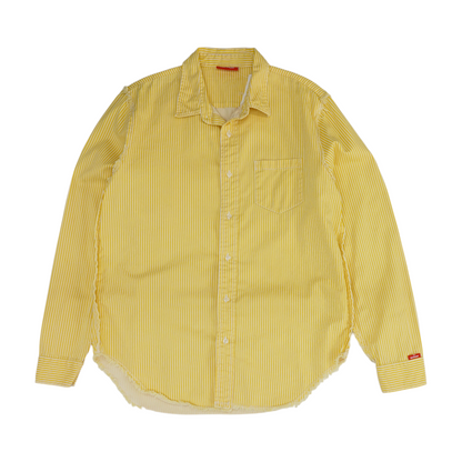 Yellow Striped Long Sleeve Button Down