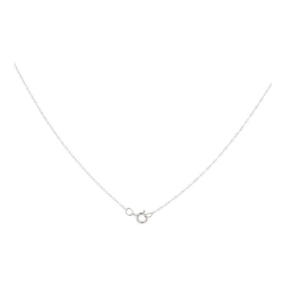 1/2 Ct 14K White Gold Round Three Diamond Pendant On Rope Chain Necklace