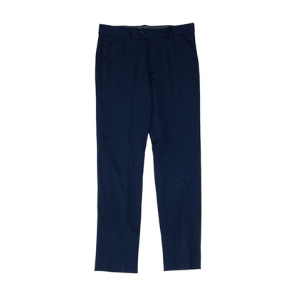 Navy Solid Dress Pants