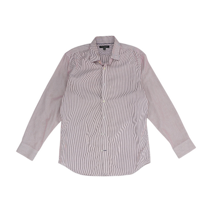 Red Striped Long Sleeve Button Down