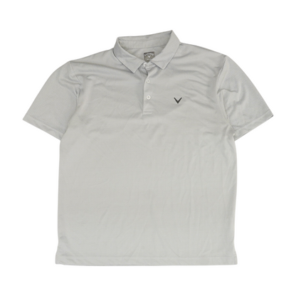 Gray Abstract Short Sleeve Polo