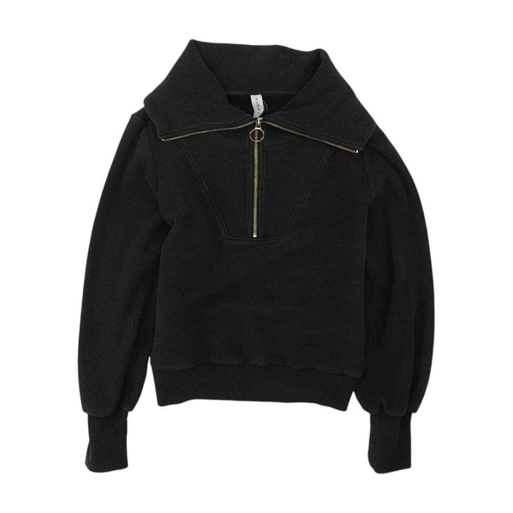 Varley Black Solid 1/4 Zip Pullover – Image 1