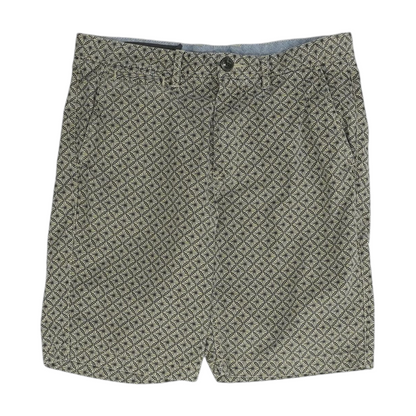 Gray Print Chino Shorts