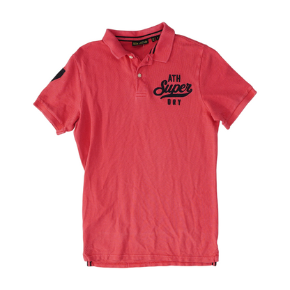 Pink Solid Short Sleeve Polo