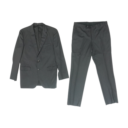 Black Long Solid Suit