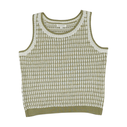 Green Print Pullover Sweater