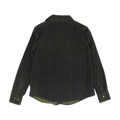 Green Plaid Flannel Button Down