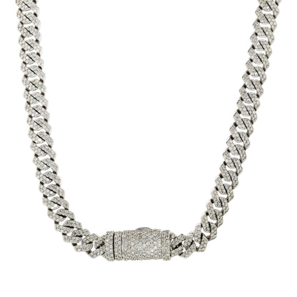 10 1/10 ctw10K White Gold Diamond Choker Necklace