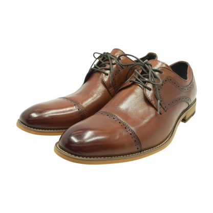 Brown Lace-Up Dress Shoes