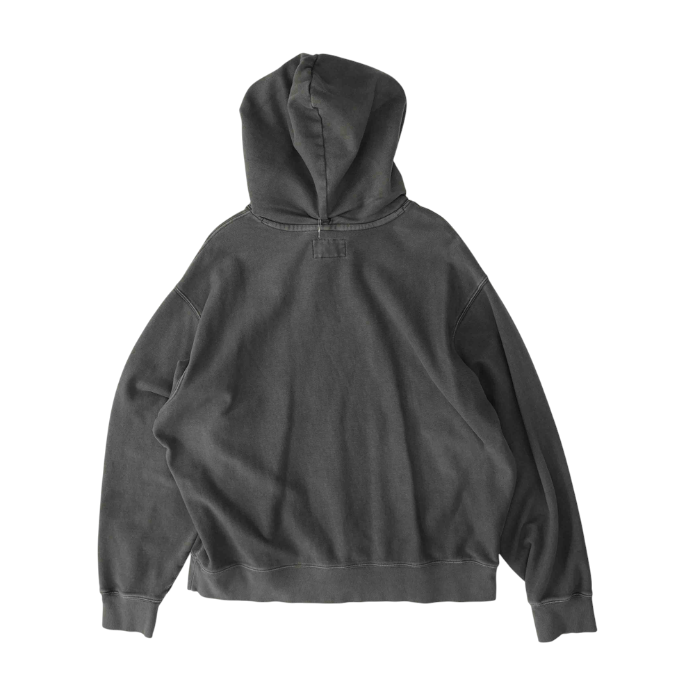 Gray Solid Hoodie Pullover