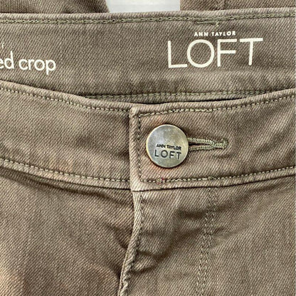 Gray Cropped Regular Jeans