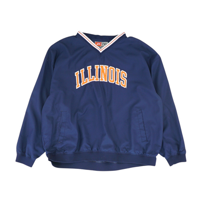 Navy Illinois Fighting Illini Solid Sweatshirt Pullover