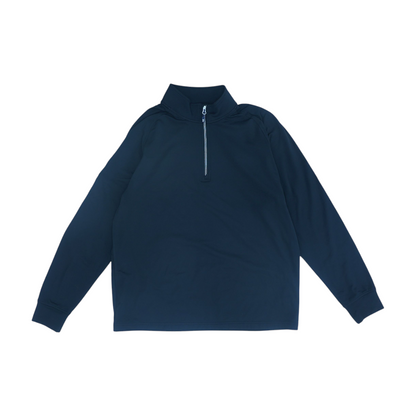 Black Solid 1/4 Zip Pullover