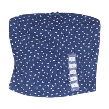 Navy Print Blouse