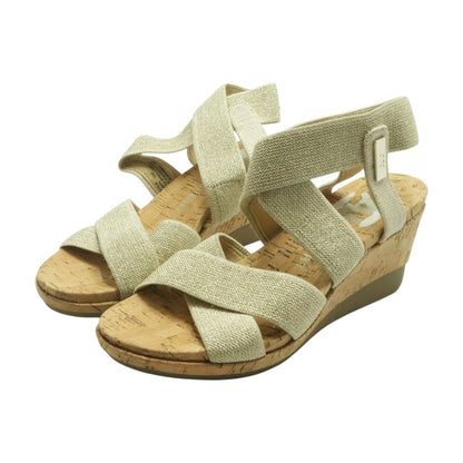 Gold Wedged Sandals