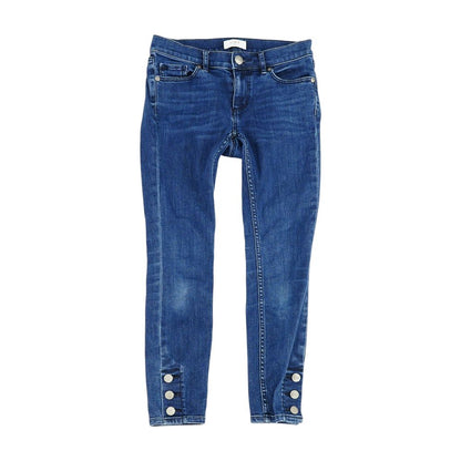 Blue Solid Jeans