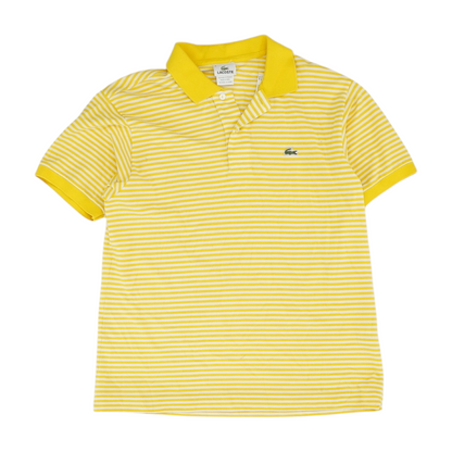 Yellow Striped Short Sleeve Polo