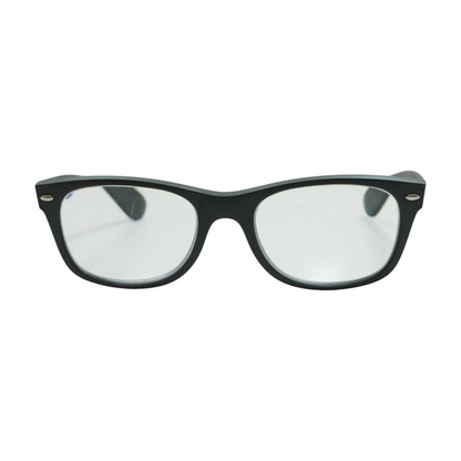 Black New Wayfarer Oval Prescription Eyewear