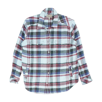 Blue Plaid Flannel Button Down