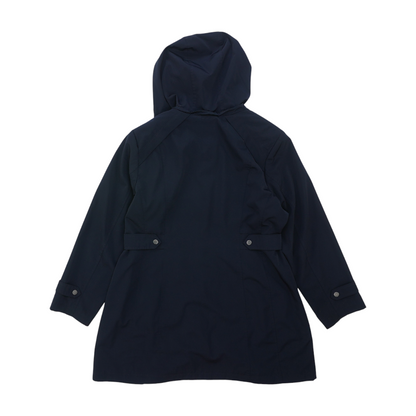 Navy Plus Solid Rain Coat