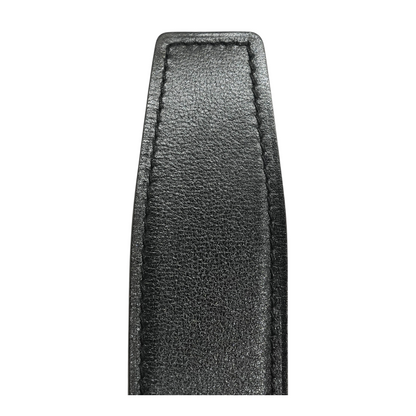 Noir & Etain H Guillochee Belt Buckle & Reversible Leather Strap 32mm in Box 135 & Togo Calfskin