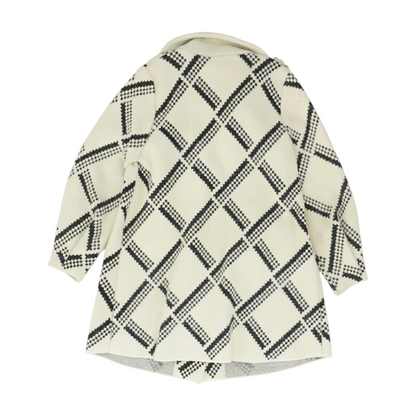 Beige Print Coat