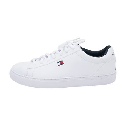 White Lace-Up Casual Shoes