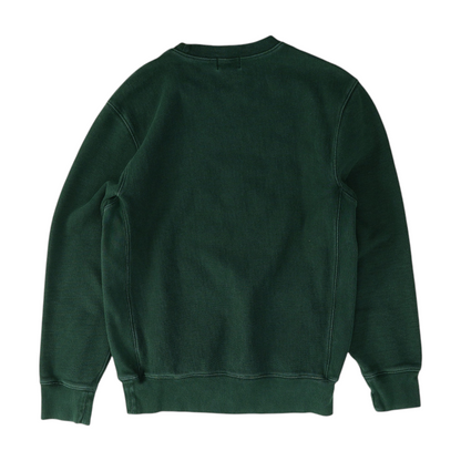 Green Solid Sweatshirt Pullover
