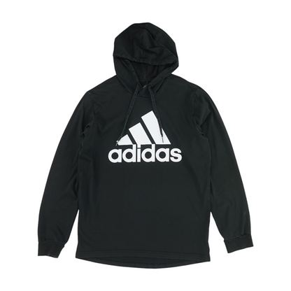 Black Solid Hoodie Pullover