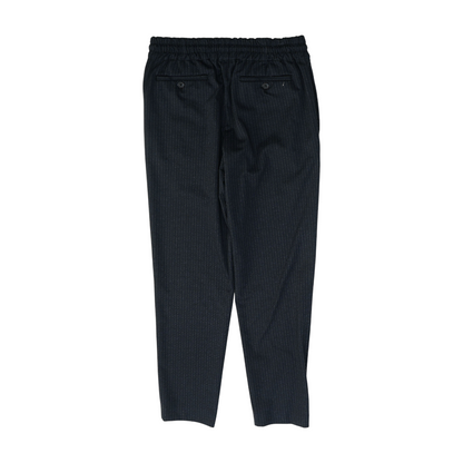 Navy Striped Slim Pants