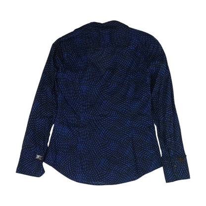 Black Geometric Button Down
