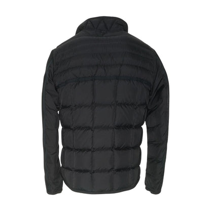 Black Ryan Mixed-Media Down Jacket